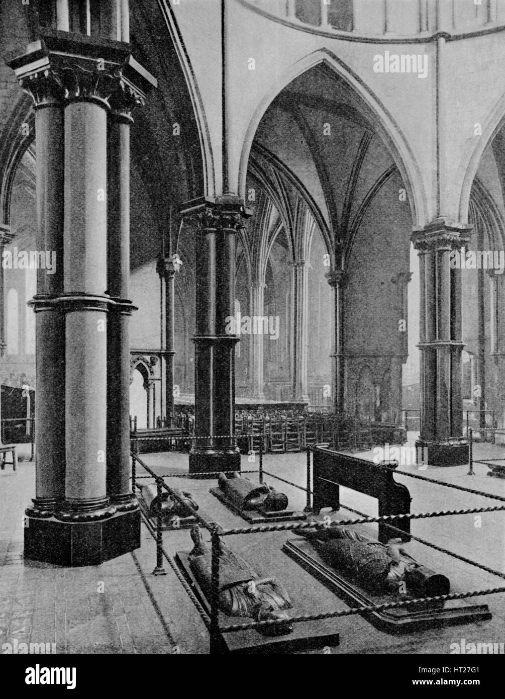 Intérieur de l'Église Temple, ville de Londres, c1905 (1906). Artiste : Photochrom Co Ltd de Londres. Banque D'Images