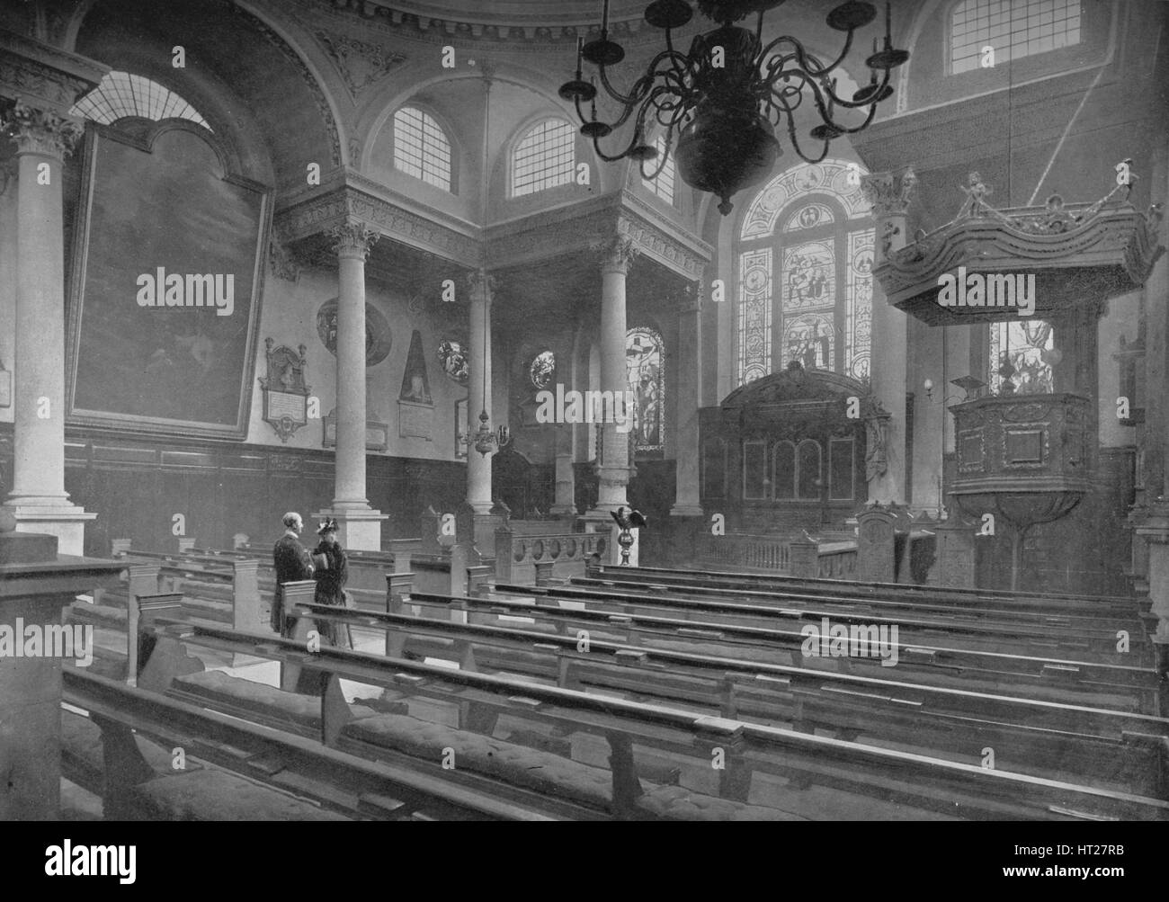Église de St Stephen, Walbrook, ville de Londres, c1890 (1911). Artiste : Agence picturale. Banque D'Images