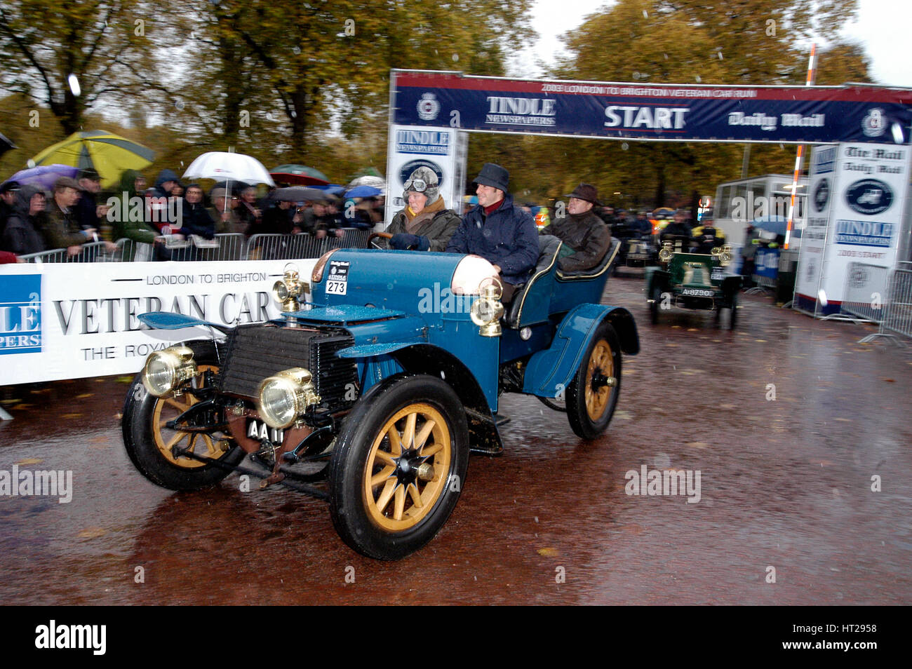 1903 Daimler conduit par Lord Montagu, 2003 Londres à Brighton. Artiste : Inconnu. Banque D'Images