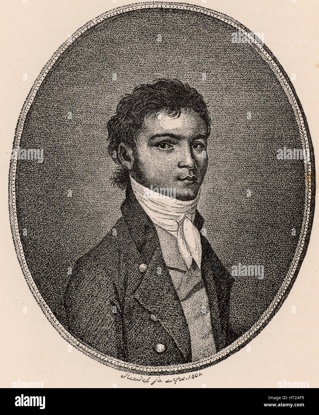 Ludwig van Beethoven (1770-1827), années 1790. Artiste : Anonyme Banque D'Images
