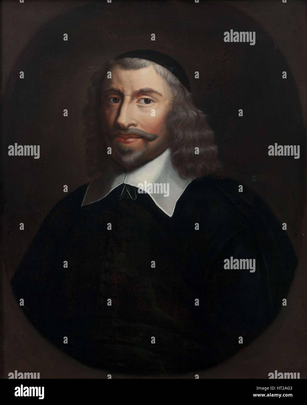 Portrait de Thomas Hobbes (1588-1679), dernier quart du 17ème siècle. Artiste : Anonyme Banque D'Images