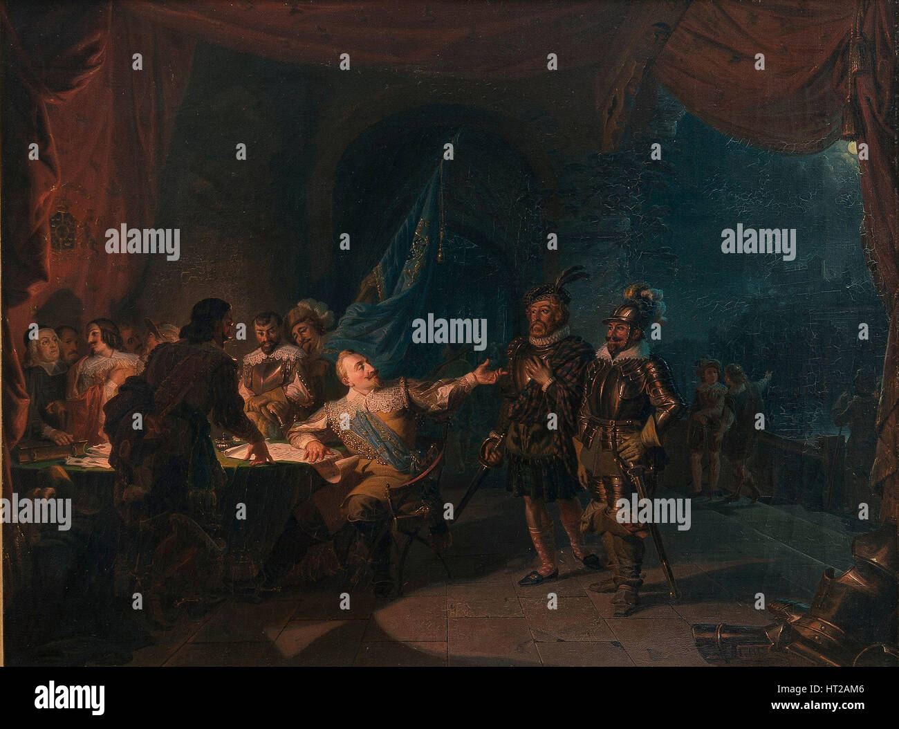 Gustave II Adolphe de Suède à Würzburg. Artiste : Robert Wilhelm Ekman, (1808-1873) Banque D'Images