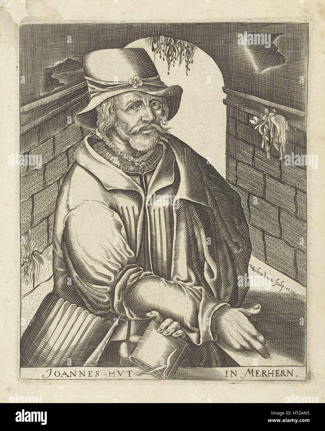Jean Hus dans Merhern, ch. 1650. Artiste : Sichem, Christoffel van (1581-1658) Banque D'Images