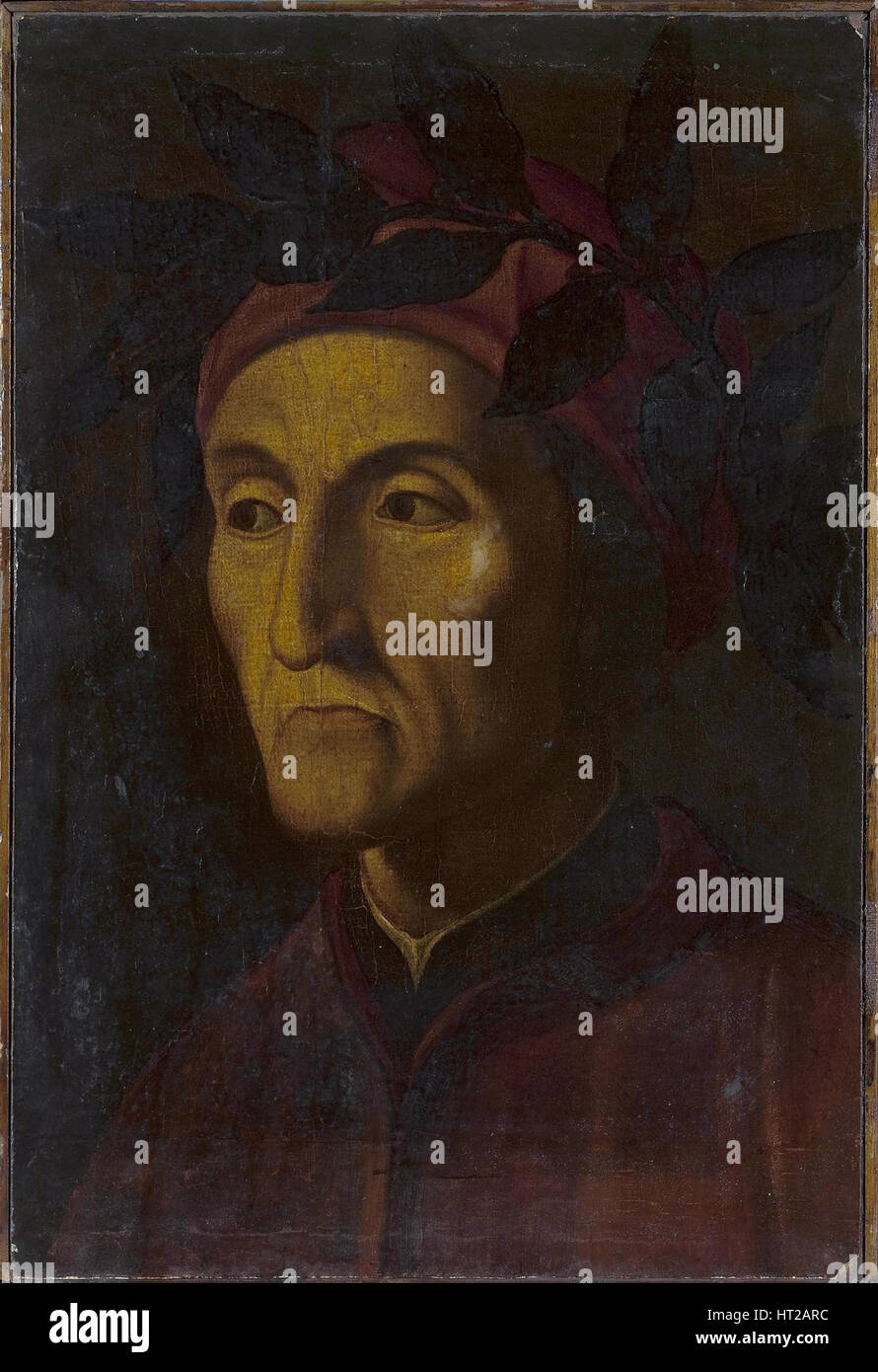 Portrait de Dante Alighieri (1265-1321), 16e siècle. Artiste : Anonyme Banque D'Images