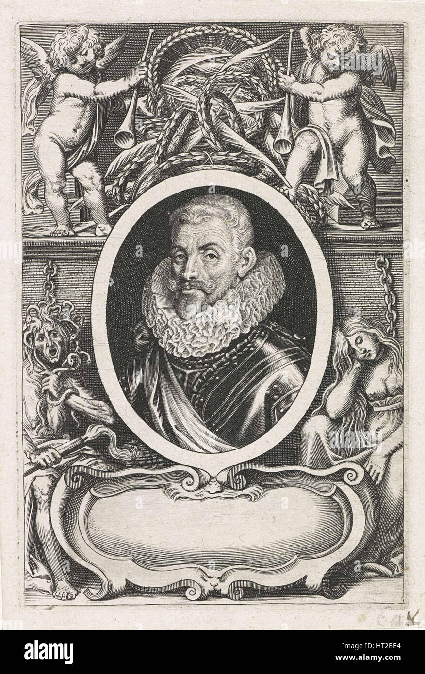 Portrait de Johann Tserclaes, comte de Tilly. Artiste : Lucas, Louis, l'ancien (1595-1675) Banque D'Images