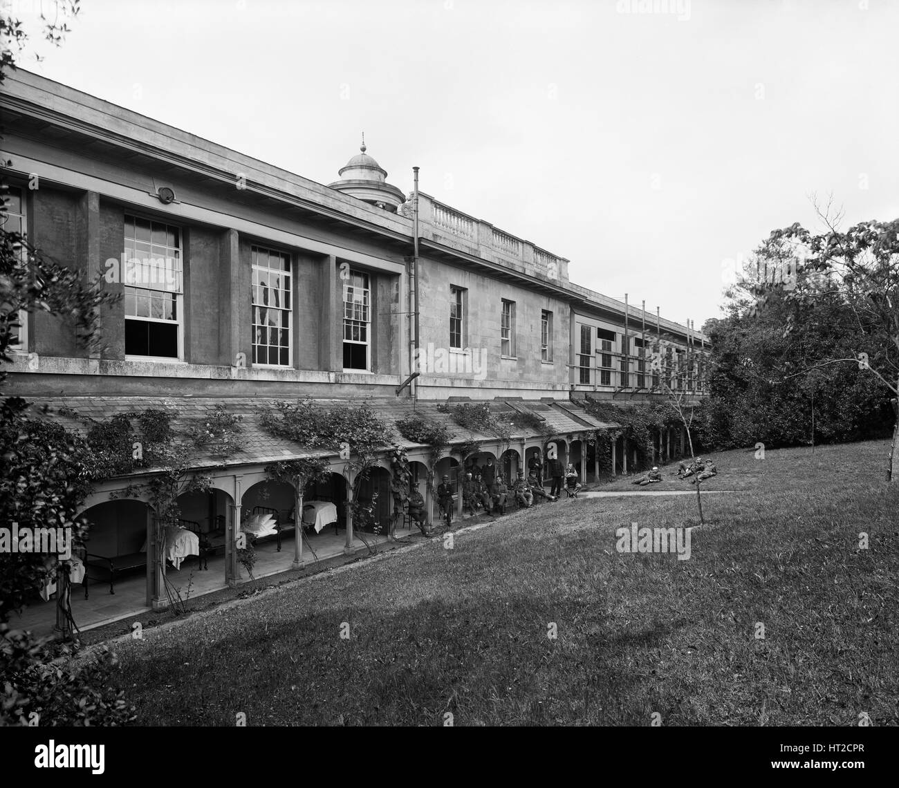 Hôpital militaire, à l'abbaye de Woburn, Bedfordshire, juillet 1915. Artiste : H Bedford Lemere. Banque D'Images