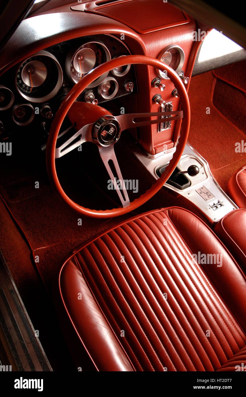 Chevrolet Corvette Stingray 1963. Artiste : Simon de l'argile. Banque D'Images