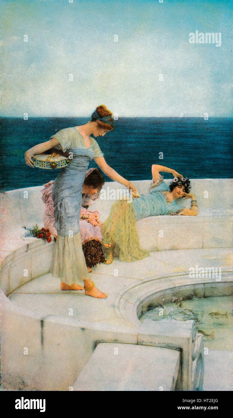 Favoris 'Silver', c1903, (1918). Artiste : Sir Lawrence Alma-Tadema. Banque D'Images