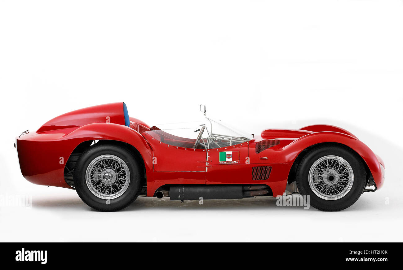 1960 Maserati Tipo 60 Cage à oiseaux : Artiste inconnu. Banque D'Images