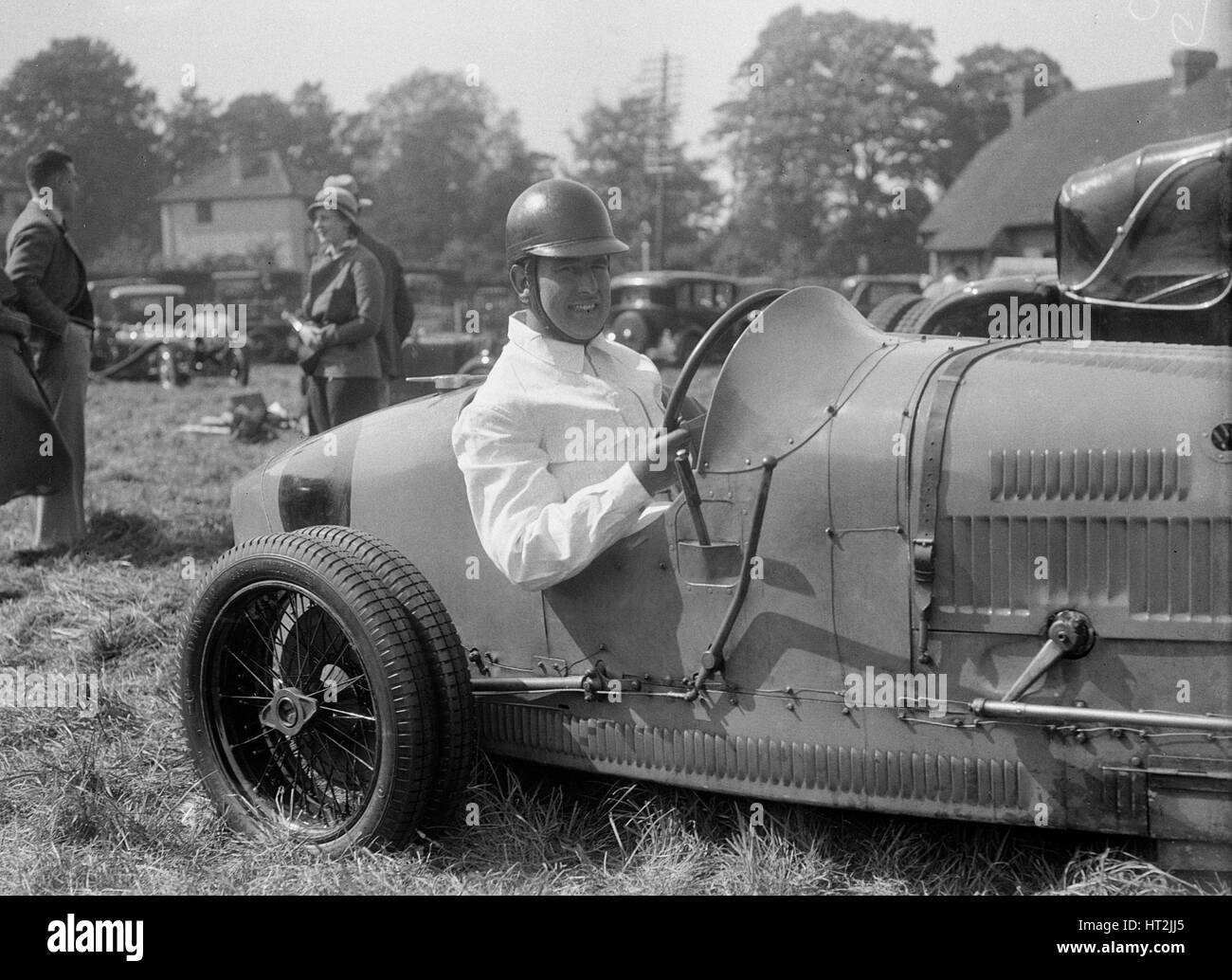Bugatti Type 35, Bugatti Owners Club Hill Climb, Chalfont St Peter, dans le Buckinghamshire, 1935. Artiste : Bill Brunell. Banque D'Images