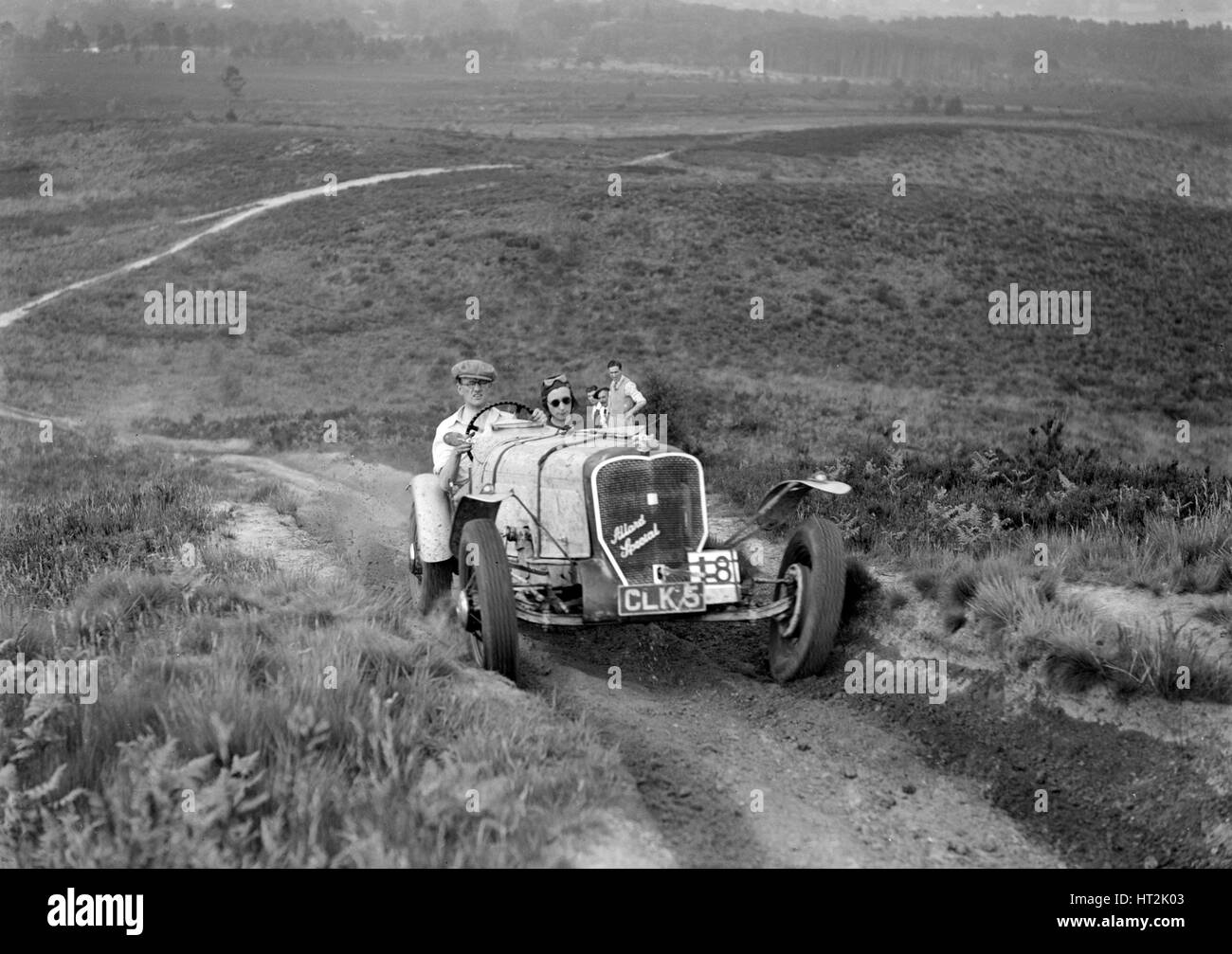 1935 Allard spécial 2-seater sports participant à l'NWLMC la Coupe du procès, 1937. Artiste : Bill Brunell. Banque D'Images