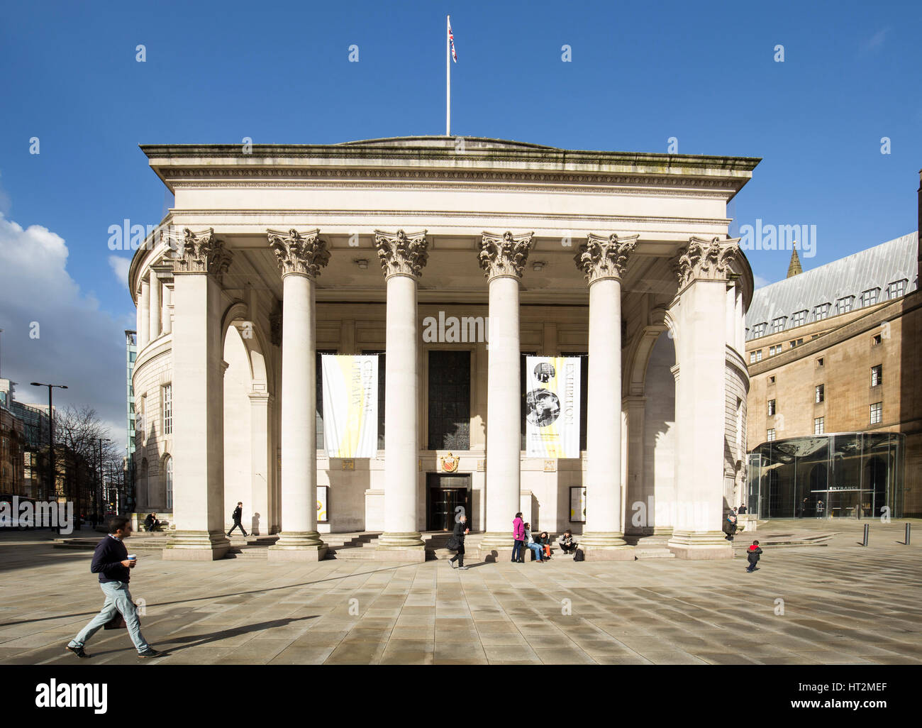 La Bibliothèque centrale de Manchester , Manchester , Angleterre Banque D'Images