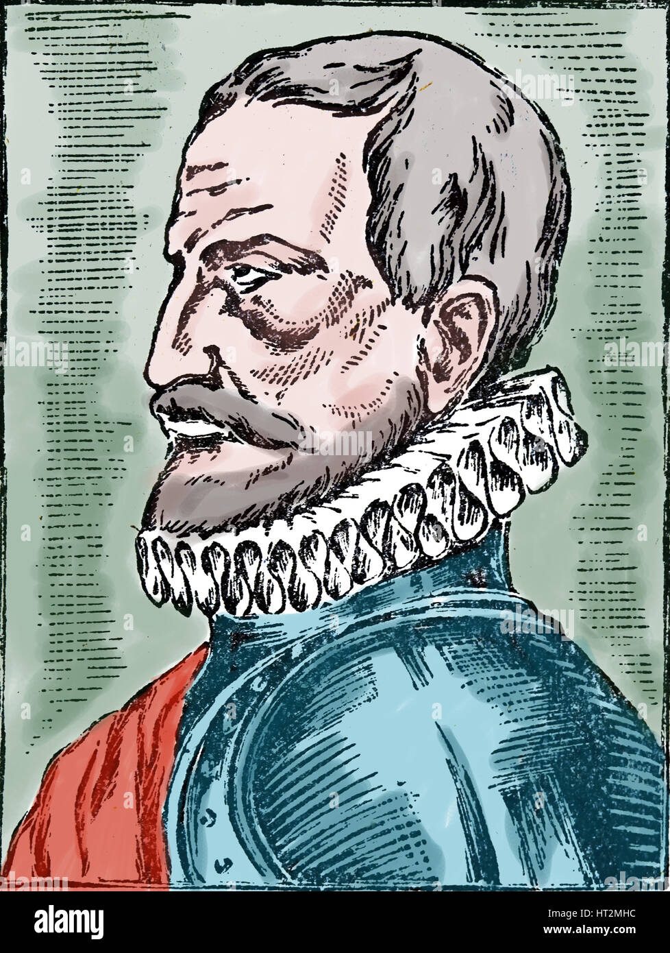 Alvaro de Bazan, 1er marquis de Santa Cruz (1526-1588). L'amiral espagnol. Portrait. Banque D'Images