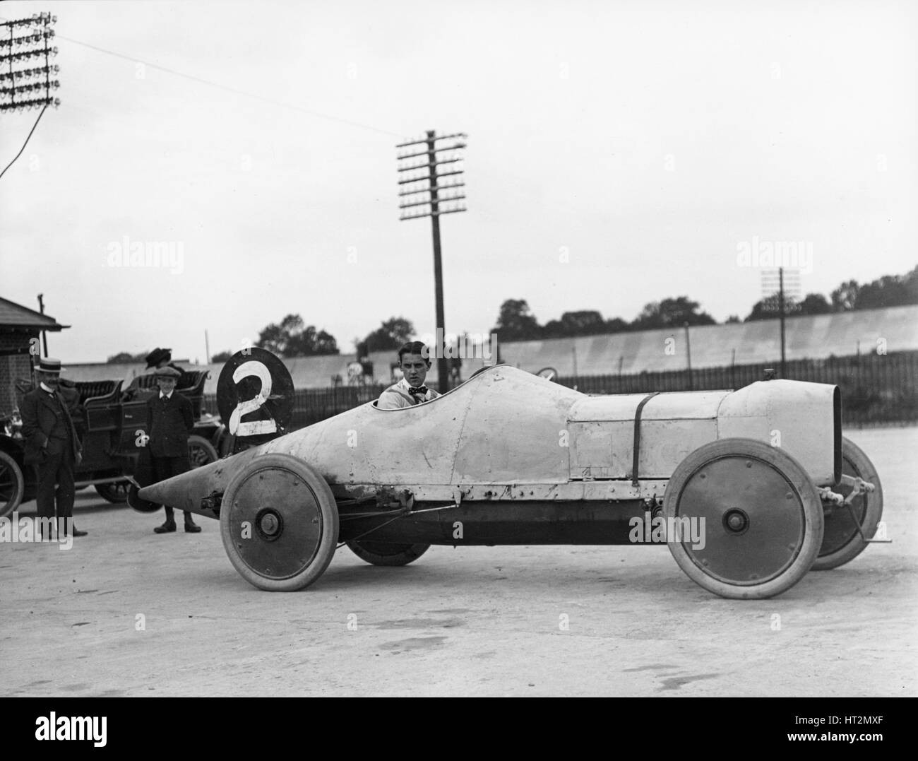 Straker Squire18.8 litre à Brooklands 28 mai 1910 Artiste : Inconnu. Banque D'Images