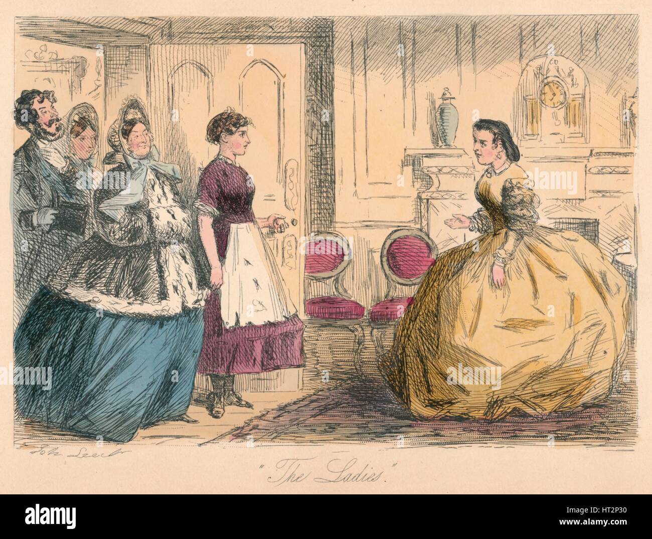 'Le Ladies', 1865. Artiste : John Leech. Banque D'Images