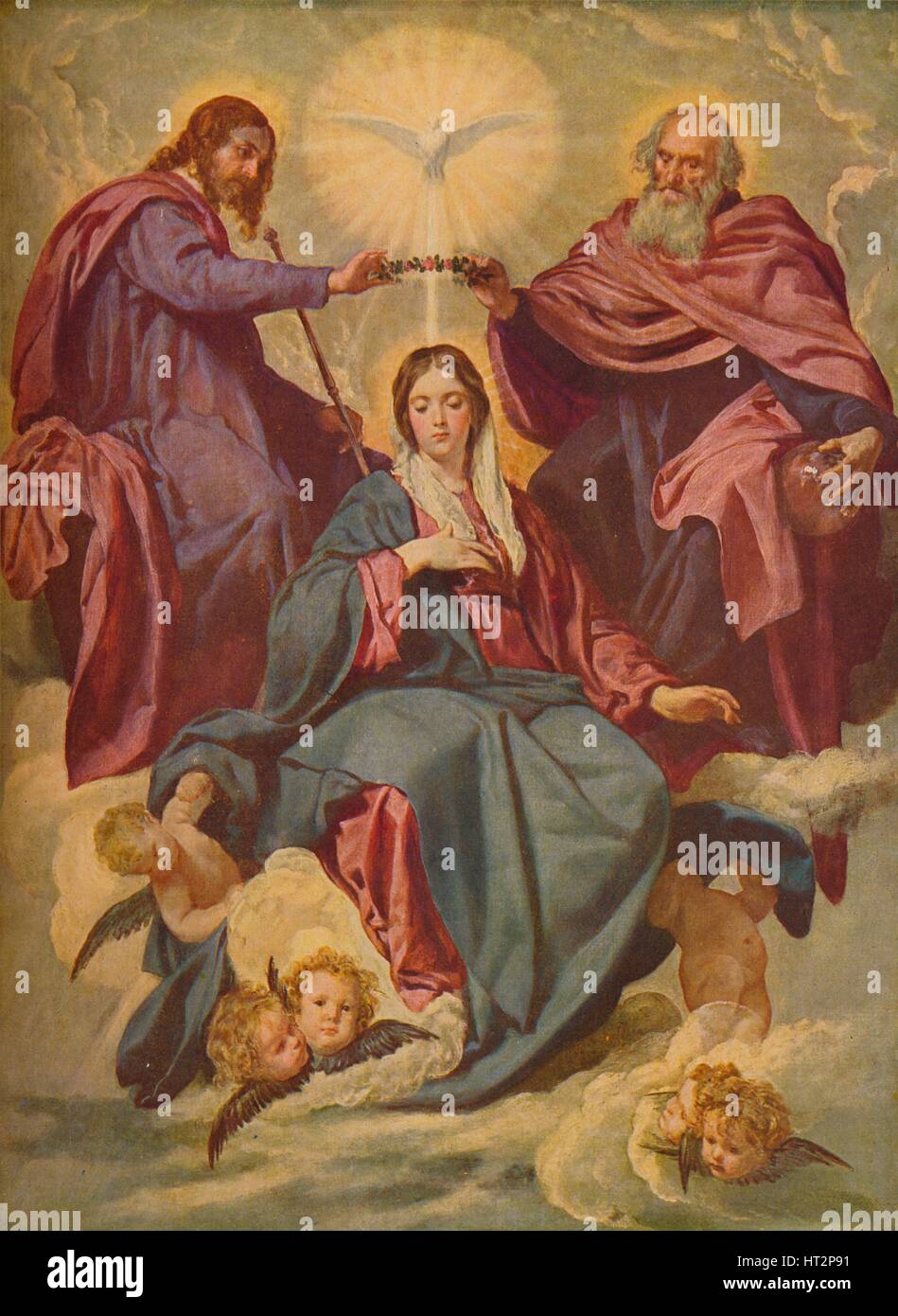 'La Coronacion de la Virgen', (Couronnement de la Vierge ), 1635-1648, (c1934). Artiste : Diego Velasquez. Banque D'Images