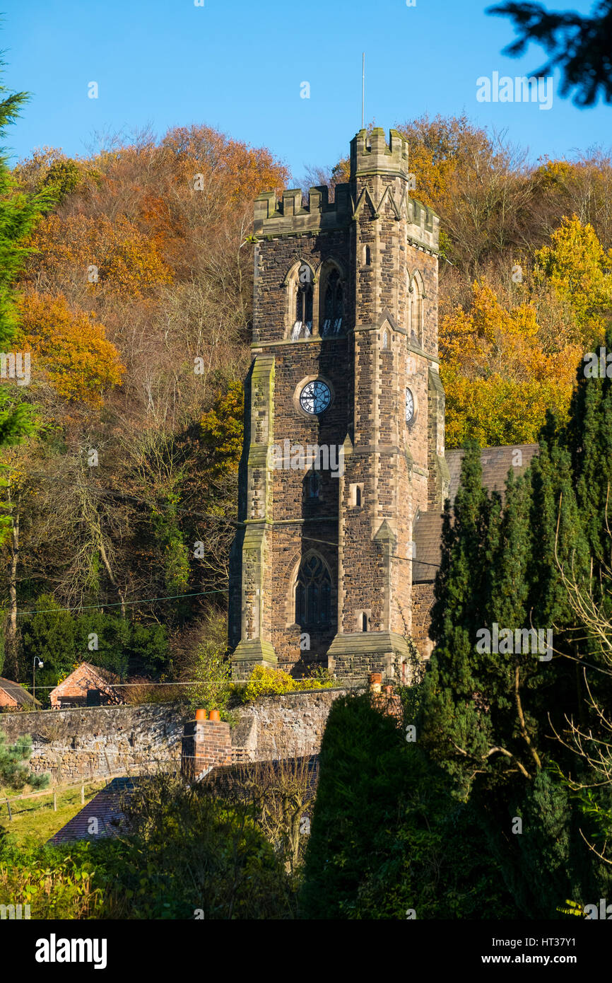 L'église Holy Trinity à Coalbrookdale, Shropshire. Banque D'Images