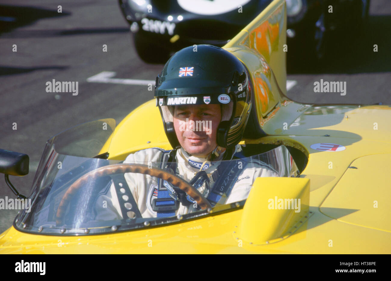 Martin Brundle en 1956 Jaguar D type,1998 Goodwood Revival. Artiste : Inconnu. Banque D'Images