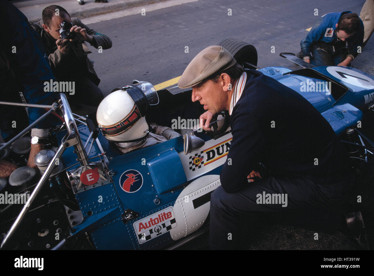 MATRA F1 Jackie Stewart, Ken Tyrrell. Artiste : Inconnu. Banque D'Images