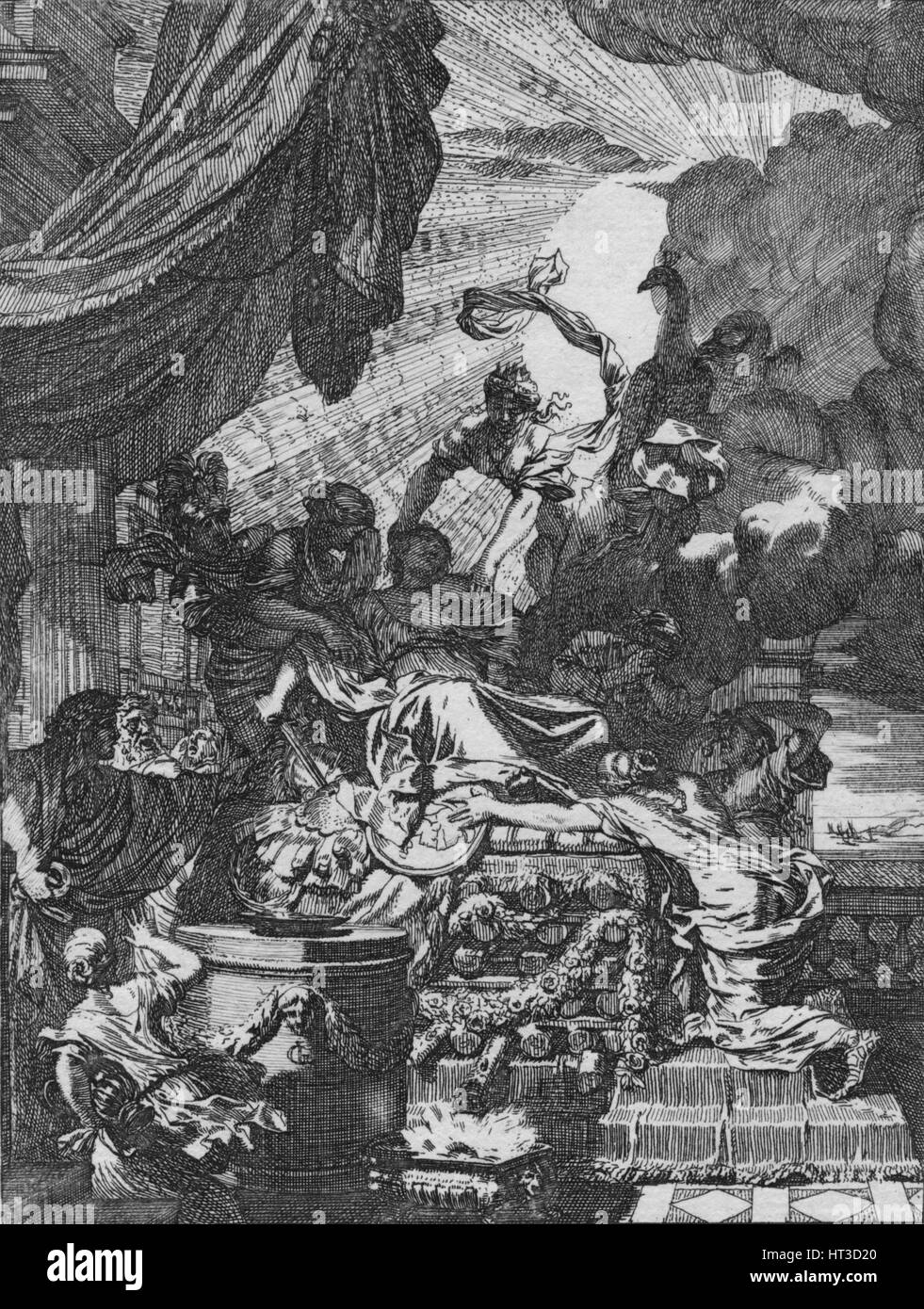 Nous fneuvelde Kartagoos «deerlyk koningin… ', 1668. Artiste : Gerard De Lairesse. Banque D'Images