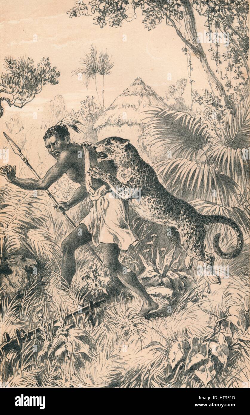 'Un ennemi dangereux', c1880. Artiste : Inconnu. Banque D'Images