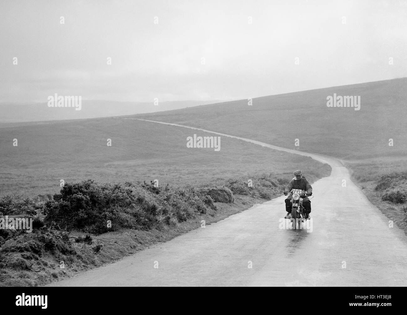 DKW 500 cc de GEH Godber-Ford, gagnant d'un premier prix, MCC Torquay Rally, juillet 1937. Artiste : Bill Brunell. Banque D'Images