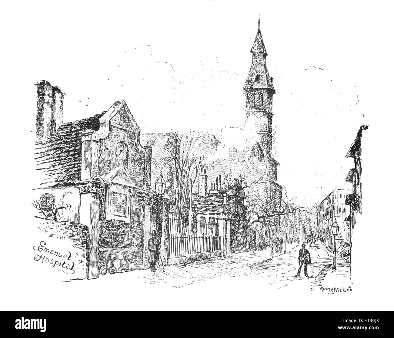 'Hôpital', 1890 Emanuel. Artiste : Hume Nisbet. Banque D'Images