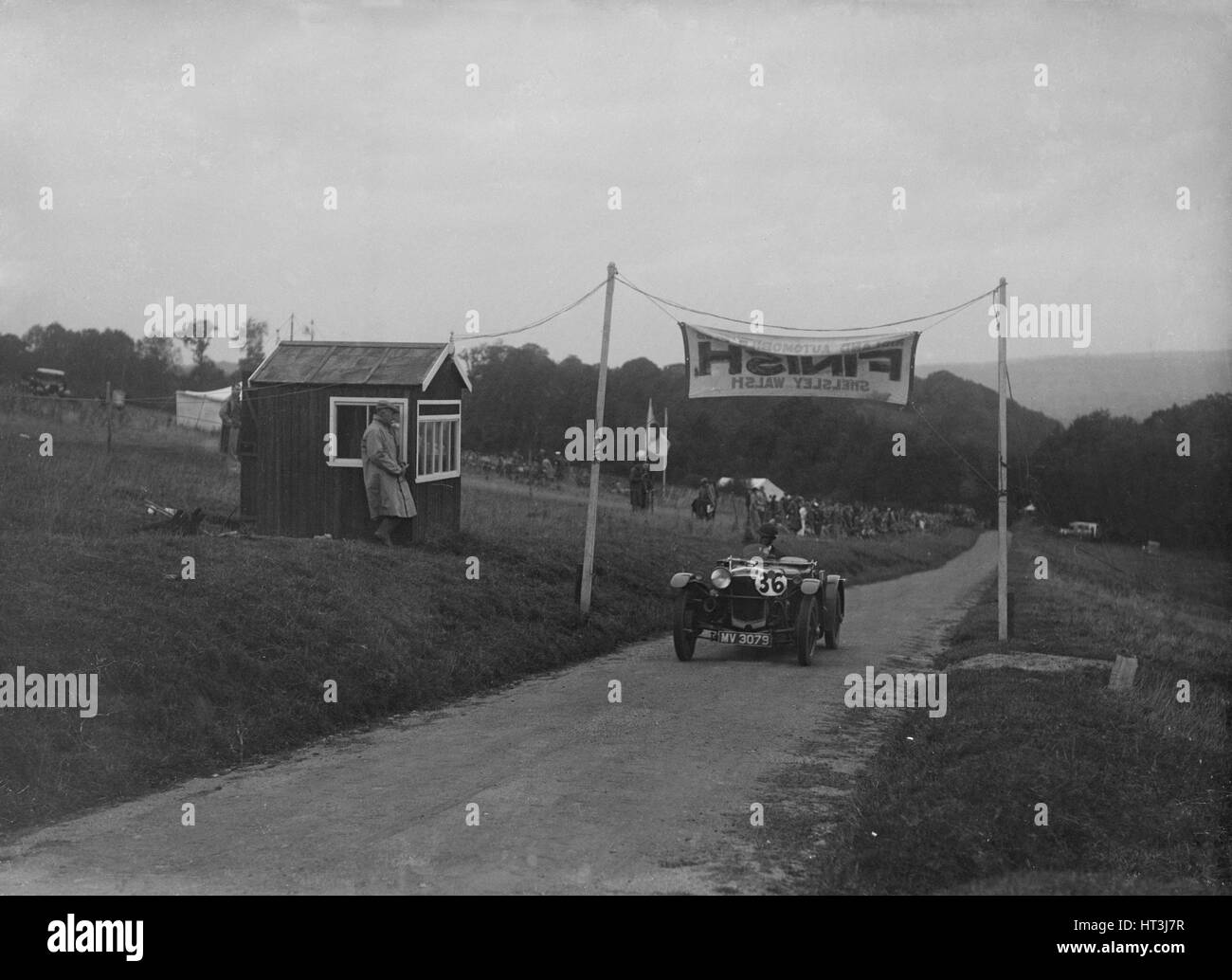 Frazer-Nash réplique TT Shelsley Walsh la finition de côte, Worcestershire, 1935. Artiste : Bill Brunell. Banque D'Images