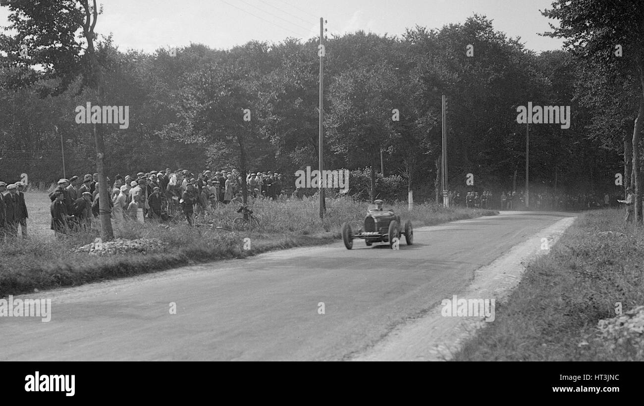 Bugatti Type 35, Boulogne, France, la semaine du moteur 1928. Artiste : Bill Brunell. Banque D'Images