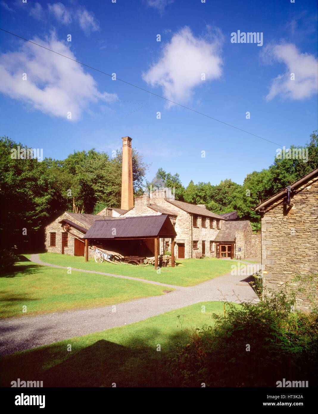 Stott Park Bobbin Mill, c1990-2010. Artiste : Inconnu. Banque D'Images