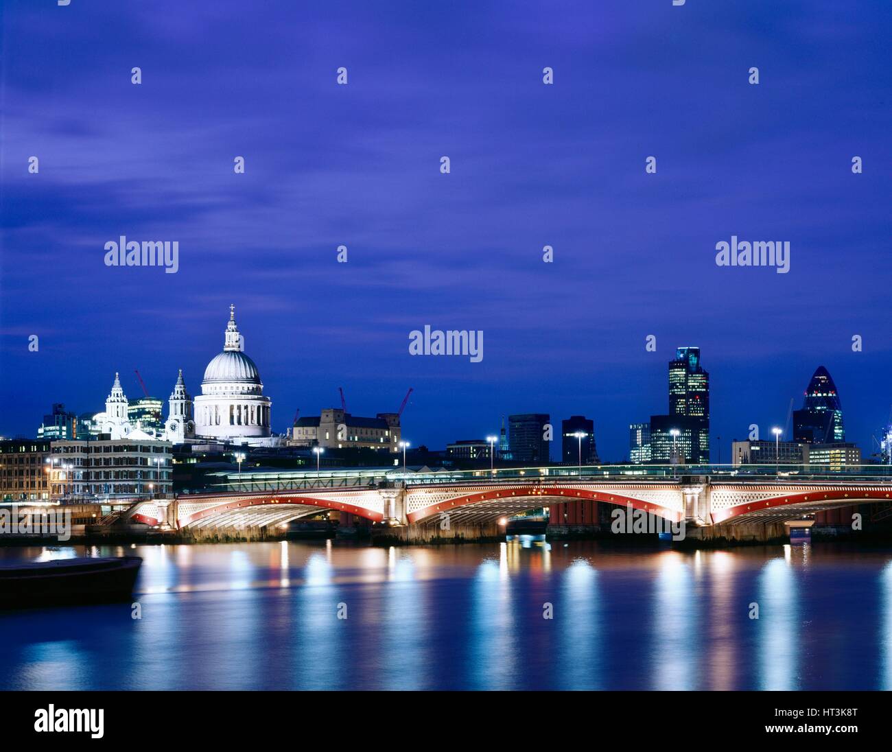 Blackfriars Bridge, c1990-2010. Artiste : Inconnu. Banque D'Images