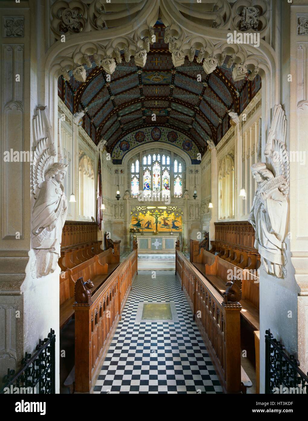 Chapelle Saint-Nicolas, Château de Carisbrooke, c1990-2010. Artiste : Inconnu. Banque D'Images