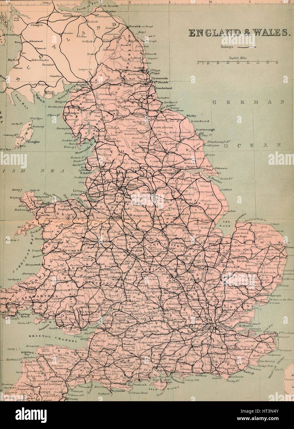 'Angleterre & Pays de Galles', 1859. Artiste : Inconnu. Banque D'Images