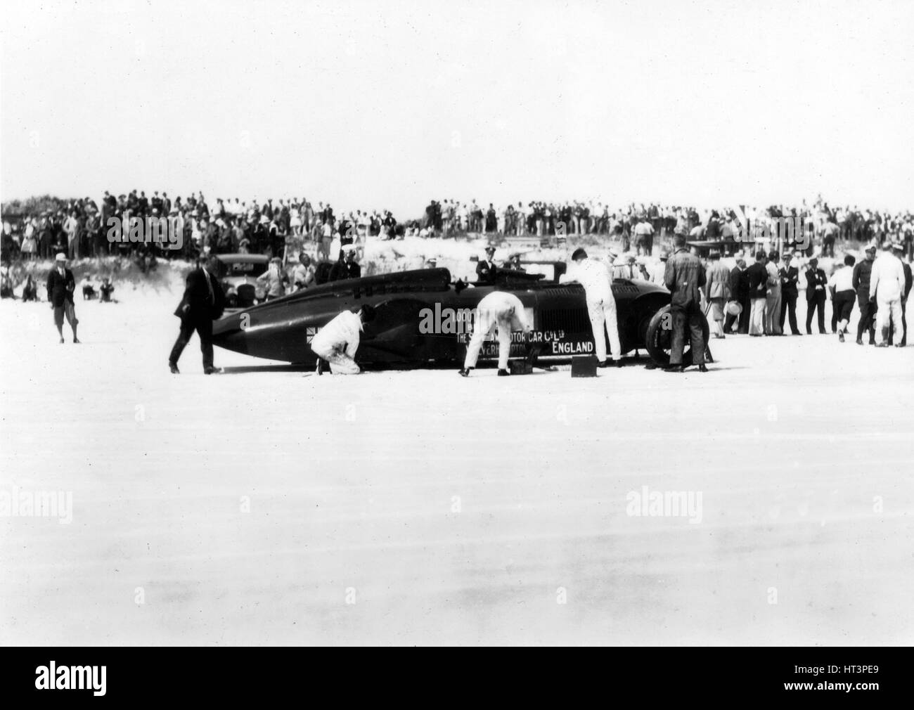 Sunbeam 1000ch record du monde de vitesse au sol tentative de Daytona 1927 Artiste : Inconnu. Banque D'Images