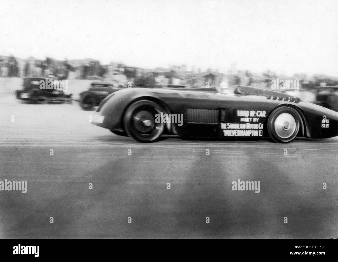 Sunbeam 1000ch record du monde de vitesse au sol tentative de Daytona 1927 Artiste : Inconnu. Banque D'Images