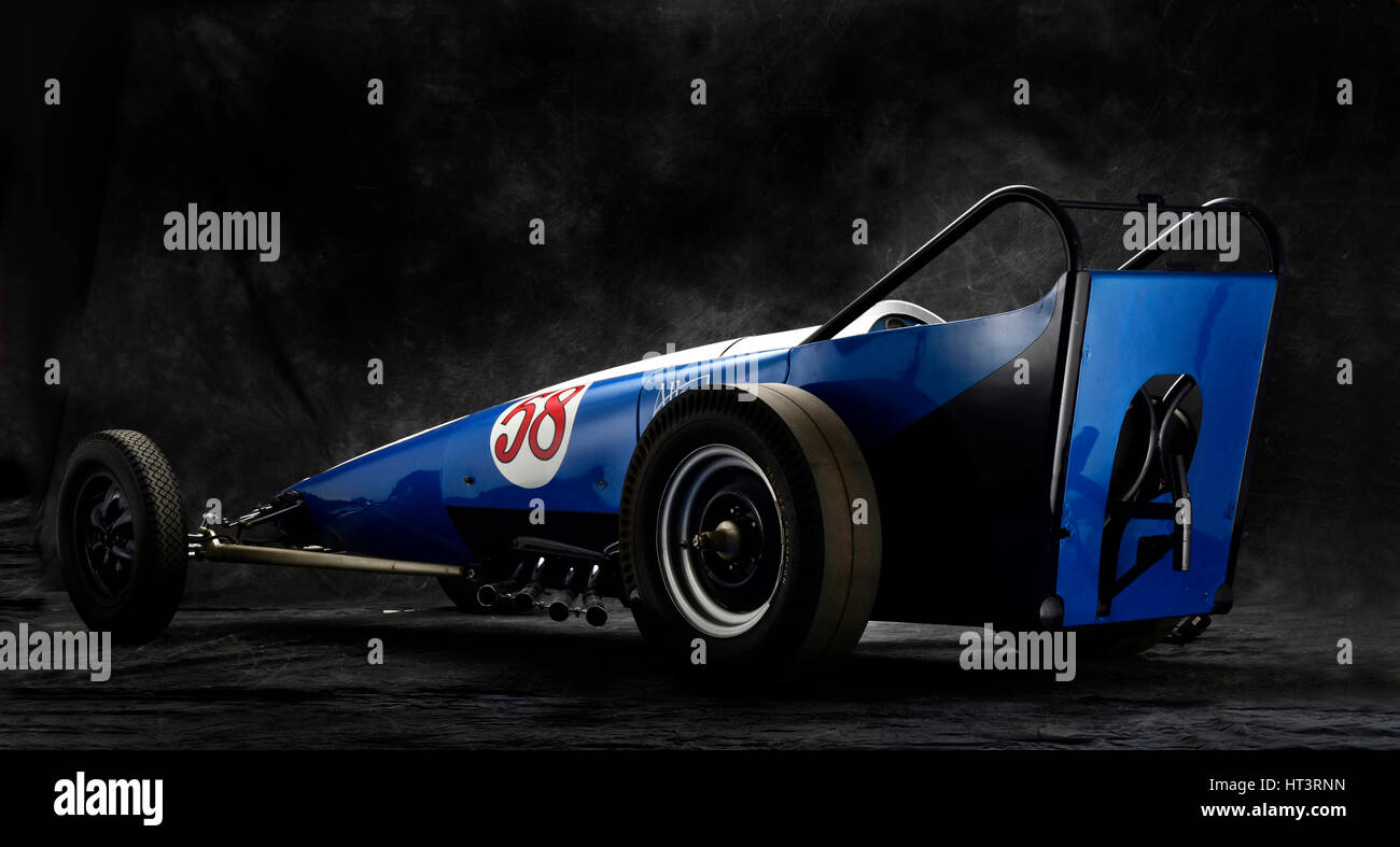 1960 Allard Dragster Artiste : Inconnu. Banque D'Images