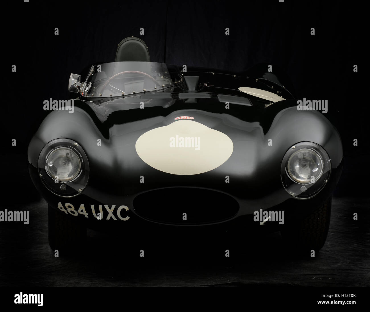 1956 Jaguar D type : Artiste inconnu. Banque D'Images