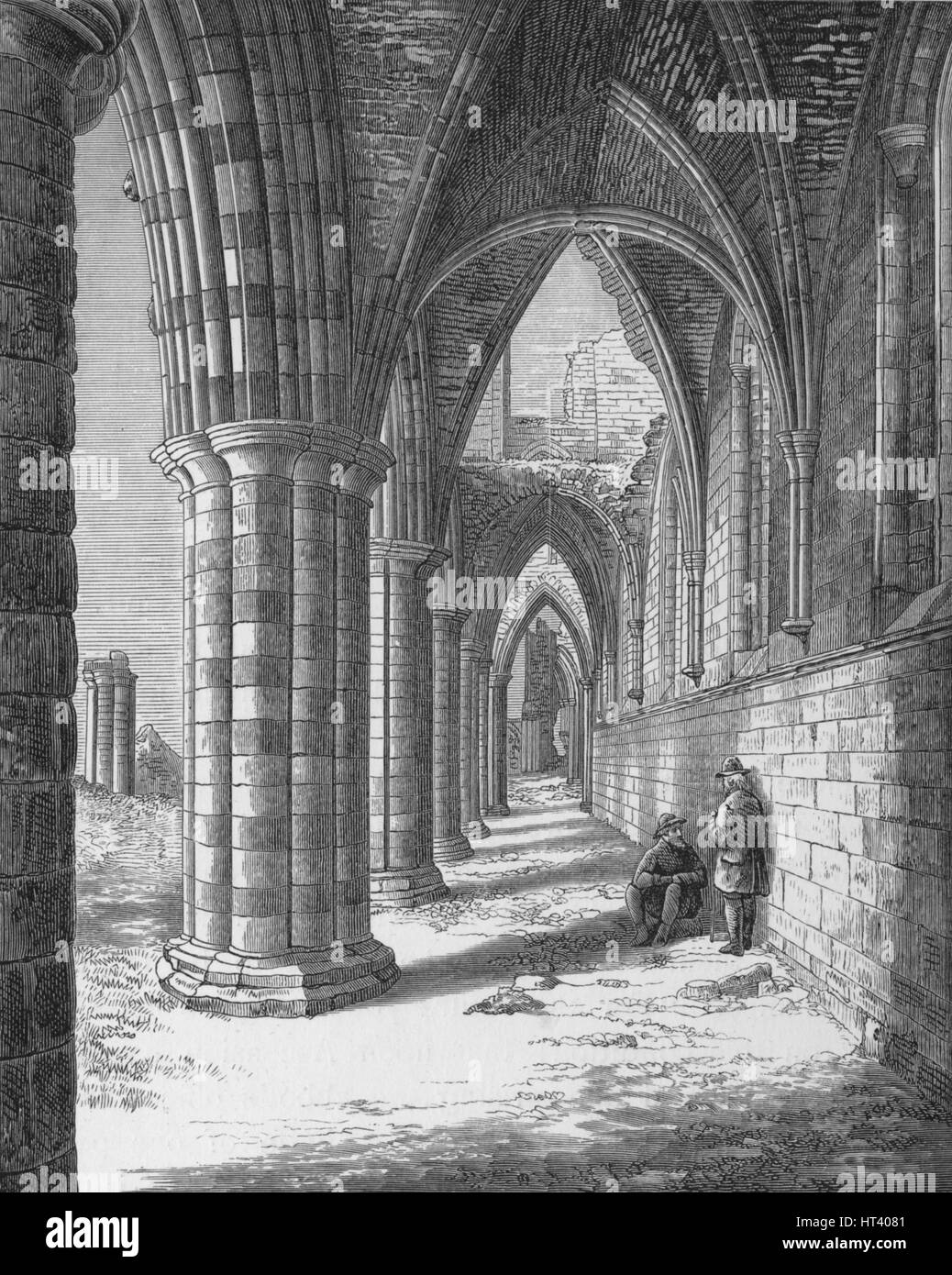 "Côté Nord", l'abbaye de Whitby, c1880, (1897). Artiste : Alexander Francis Lydon. Banque D'Images