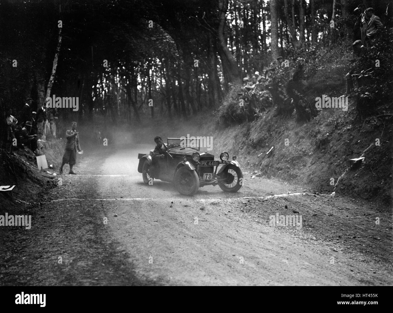 Super Sports de Frazer-Nash Inderwick WW prenant part à un essai automobile, c1930s. Artiste : Bill Brunell. Banque D'Images