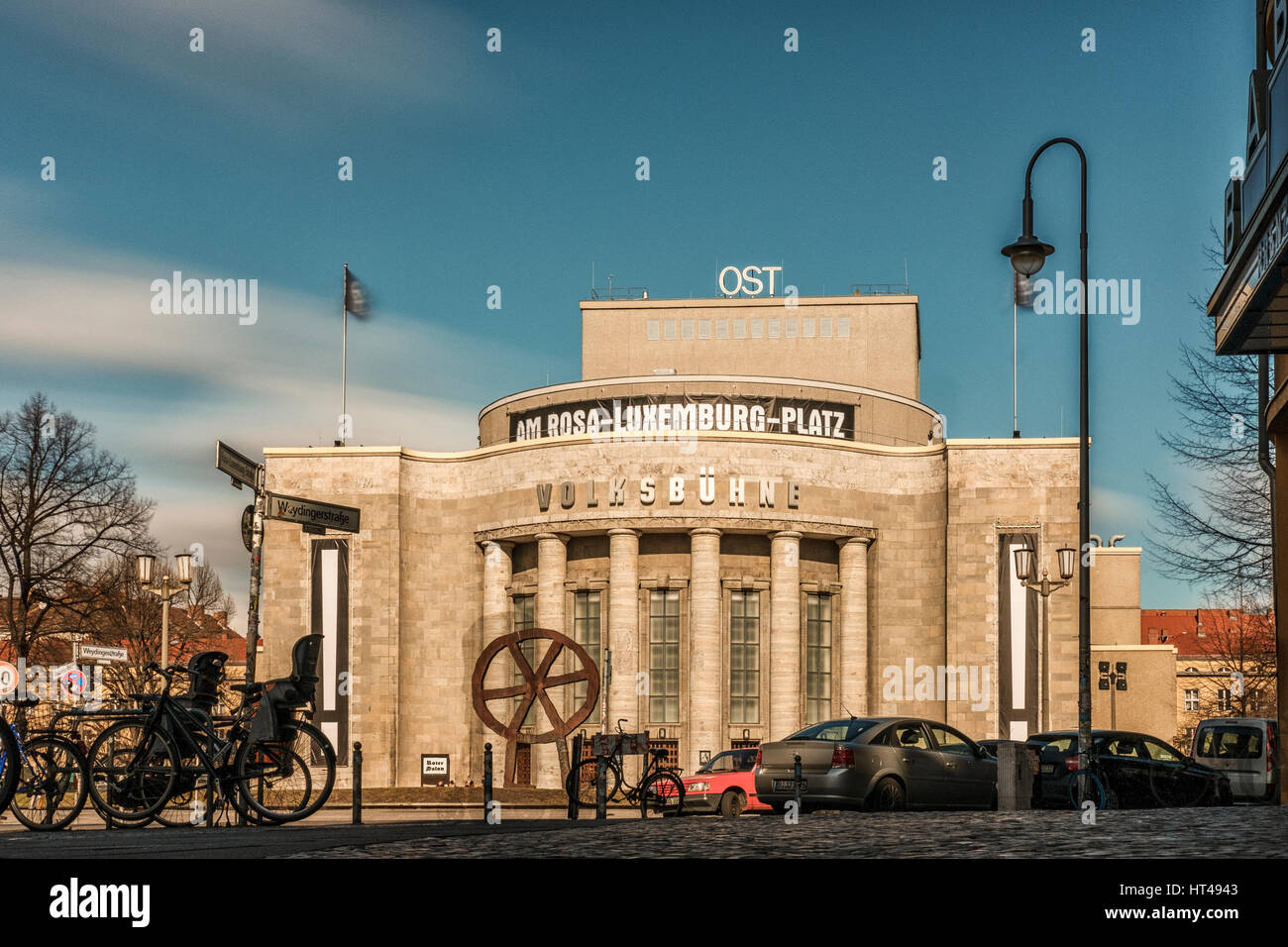 La Volksbühne ('People's Theatre") à Berlin, Allemagne. Banque D'Images
