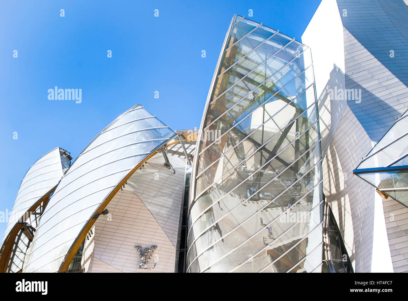 The cafeteria of the modern art museum of the Louis Vuitton Foundation in  Paris Porte Maillot Stock Photo - Alamy