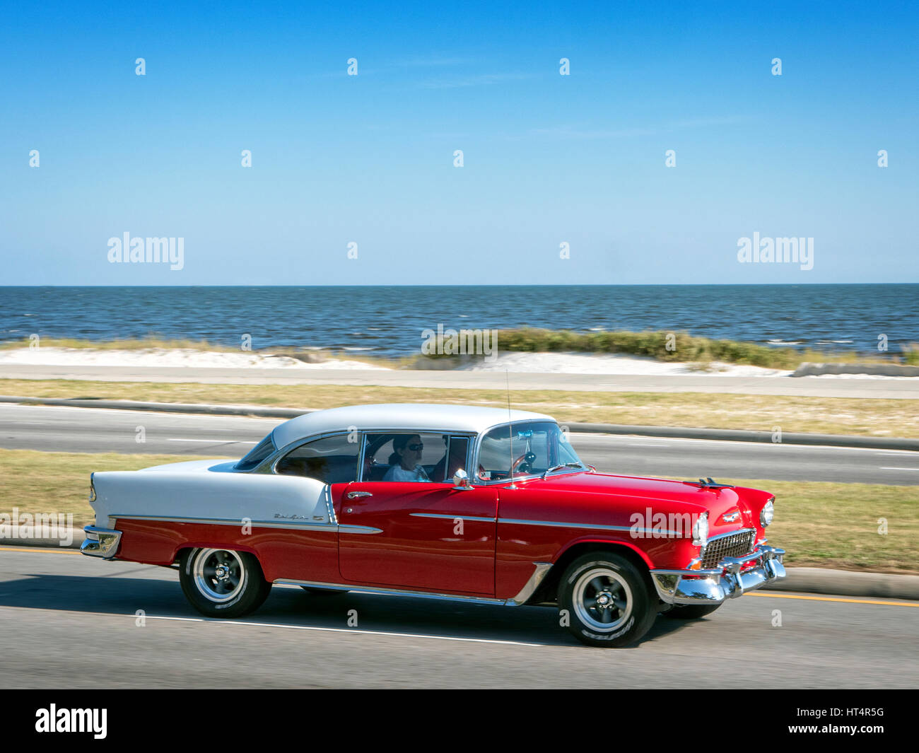 Vente aux enchères de voitures classiques à l'Crusin'Til Coast hot rod festival sur la côte du golfe du Mississippi USA 2016 Banque D'Images