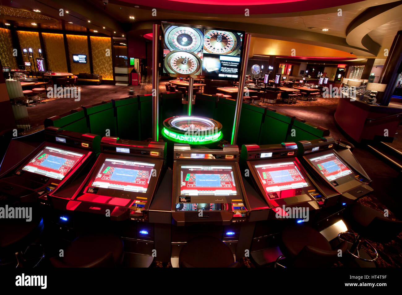 Photographie de l'intérieur du Grosvenor Casino , , Manchester Didsbury Banque D'Images