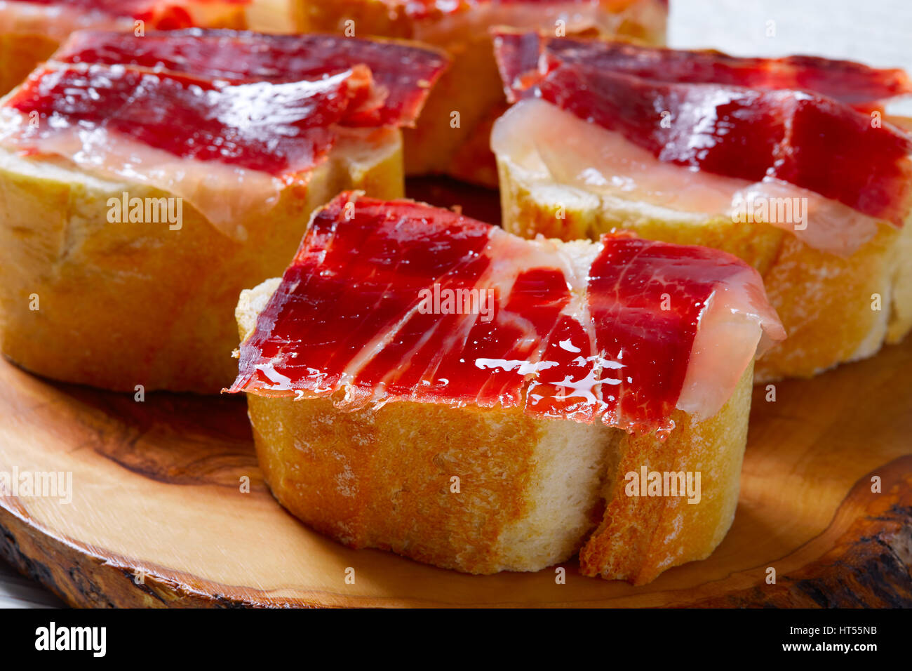 Jambon ibérique de l'Espagne tapas pinchos food recipes Banque D'Images