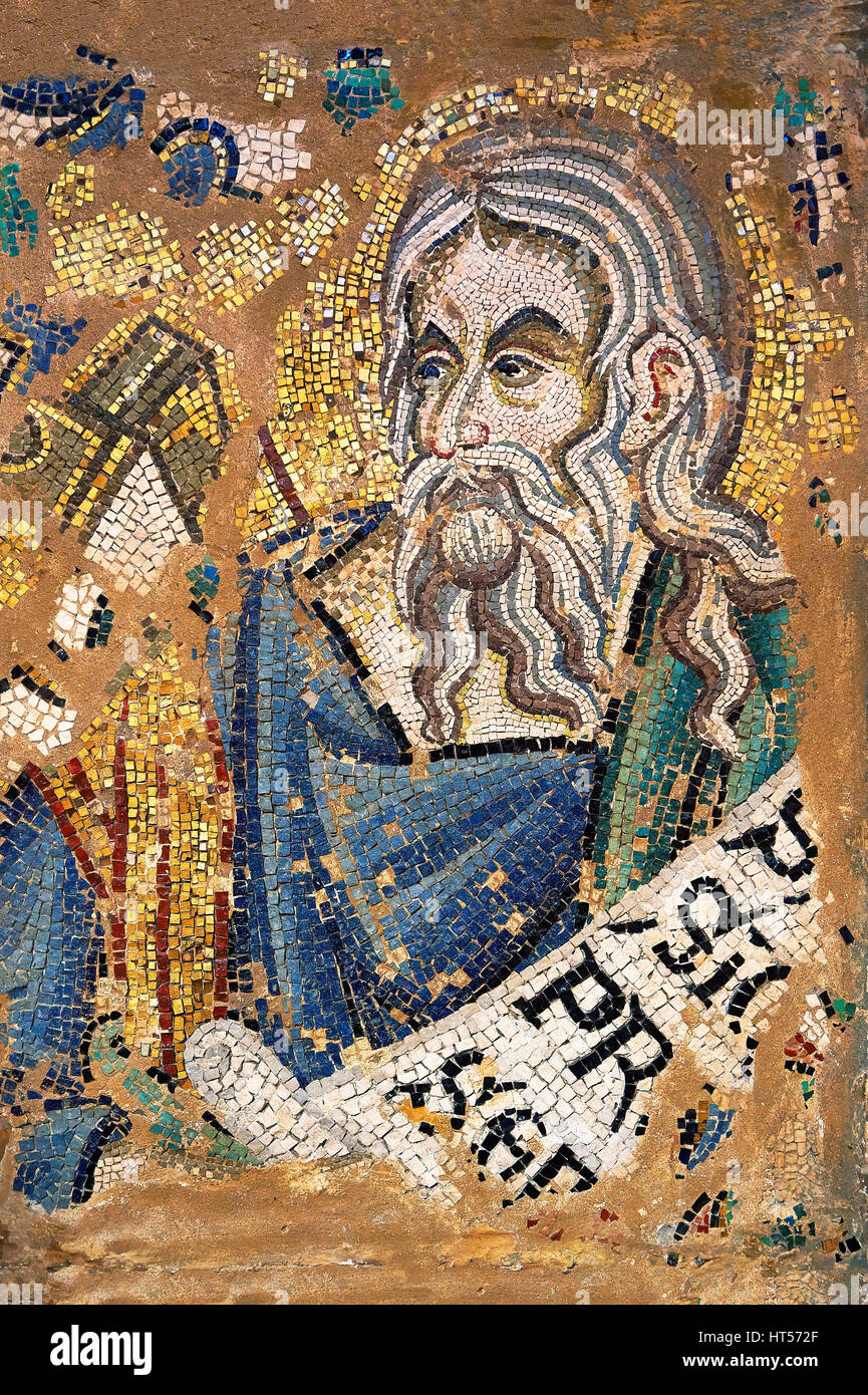 14e siècle mosaïque de l'Elisée profit à partir de la voûte de l'ante baptistère ( section du sud ), la basilique San Marco ( la Basilique St Marc ) Venise, il Banque D'Images