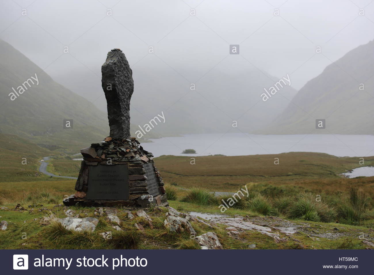Une famine irlandaise memorial de Doolough Valley, Irlande Banque D'Images