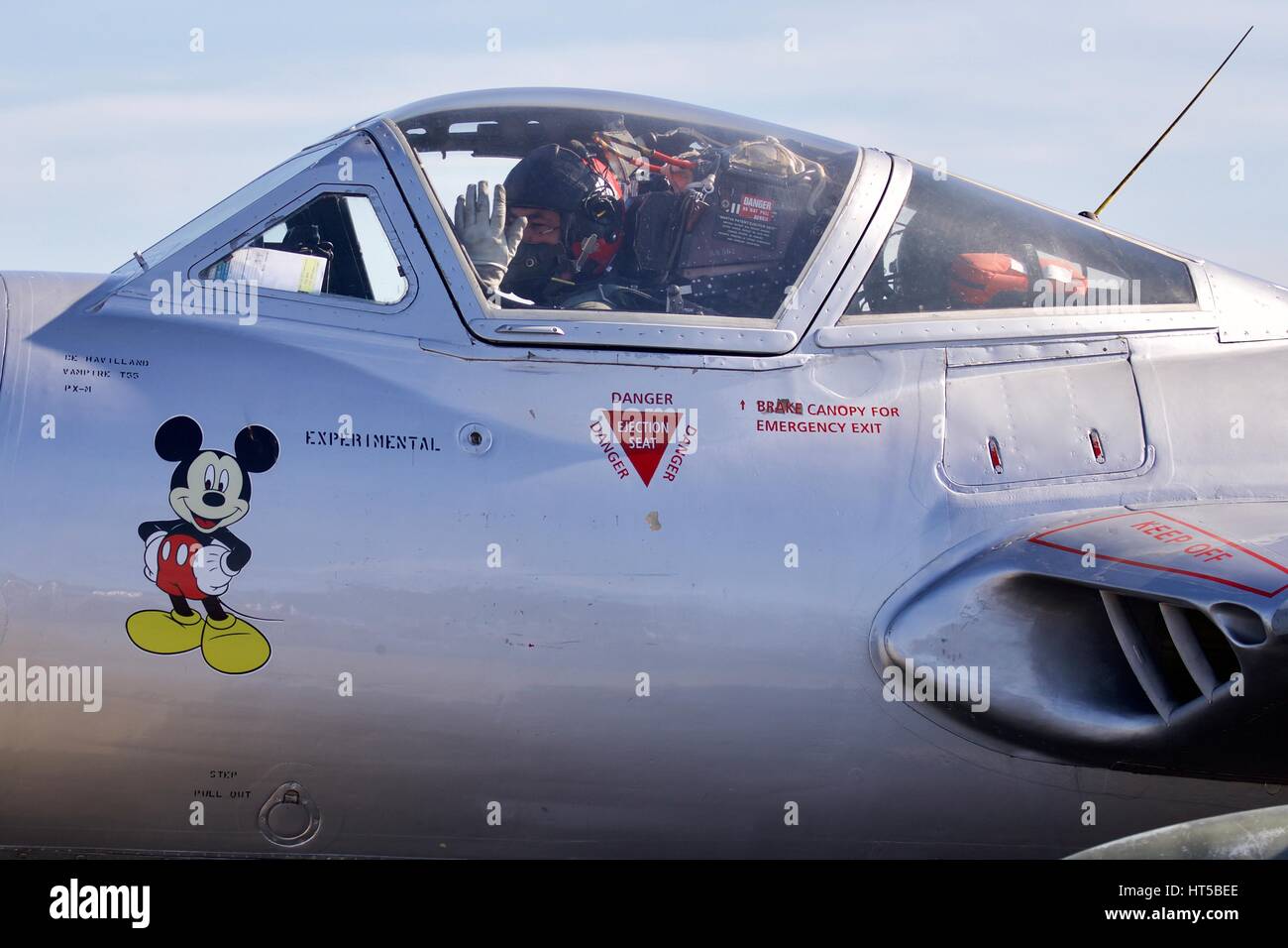 De Havilland Vampire T.55 Banque D'Images