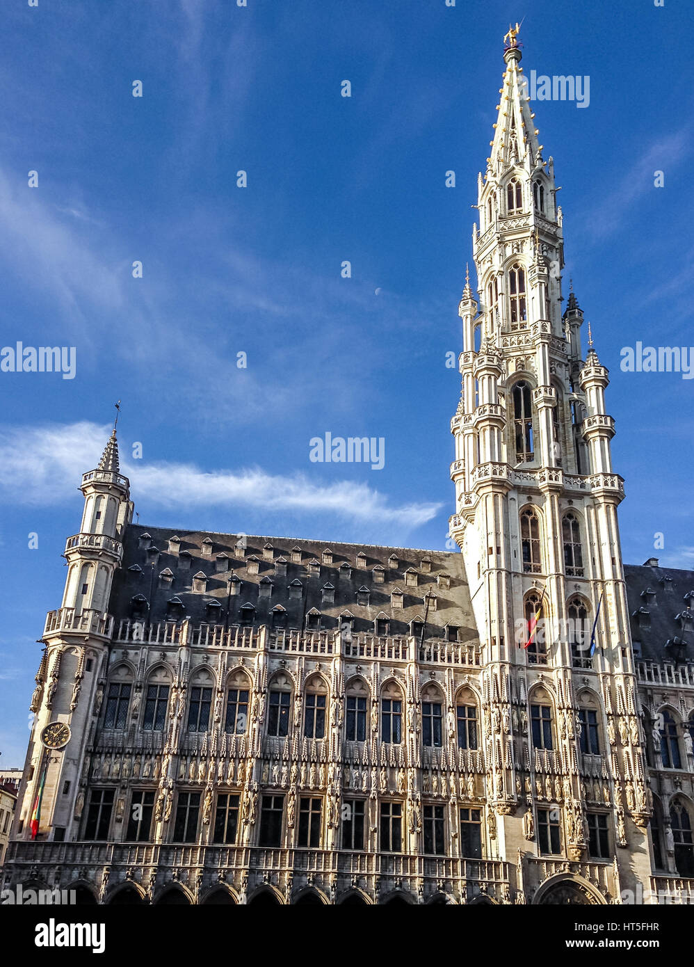 L'hôtel de ville de Bruxelles - Grand Place, Bruxelles, Belgique Banque D'Images
