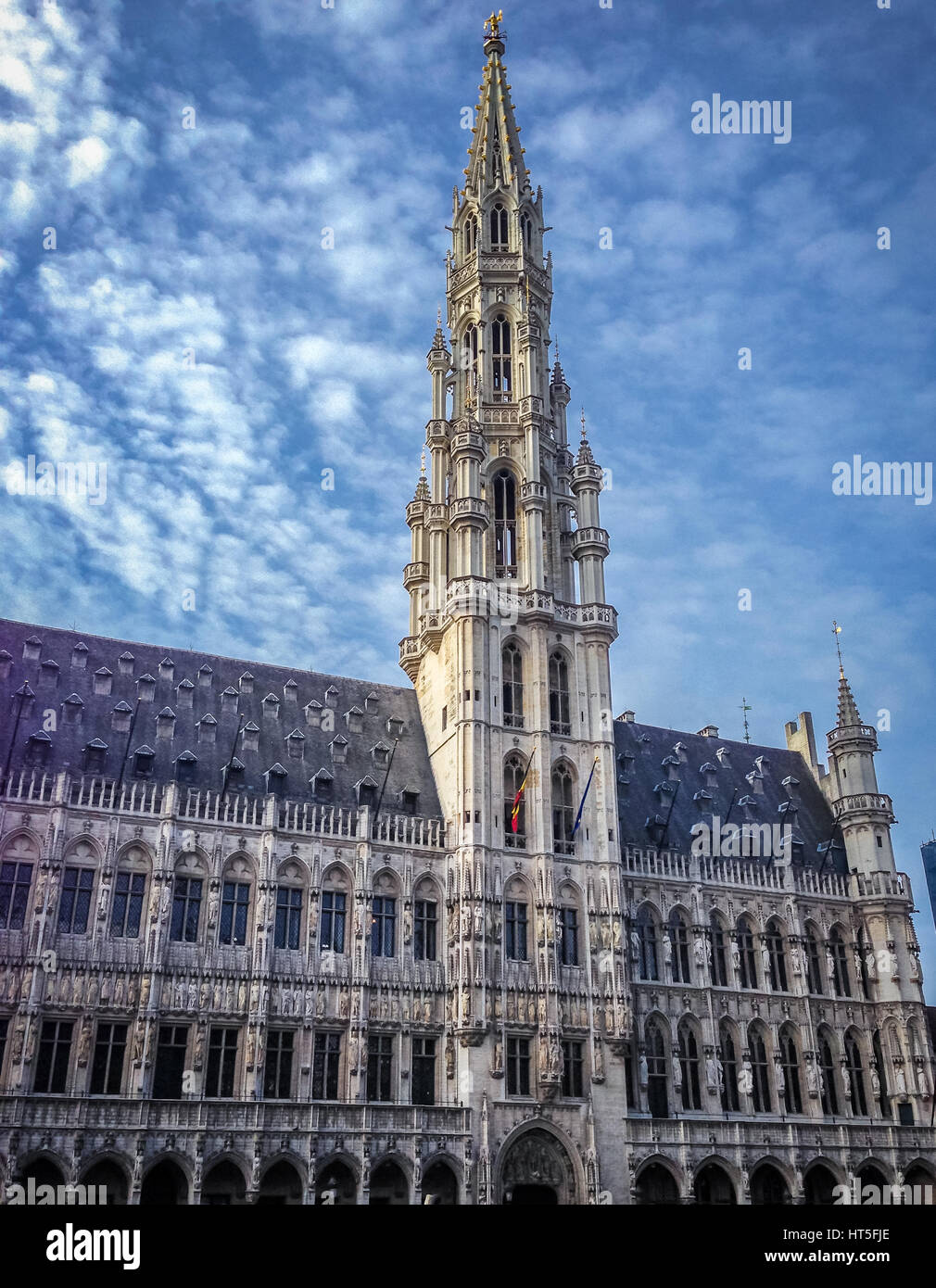 L'hôtel de ville de Bruxelles - Grand Place, Bruxelles, Belgique Banque D'Images