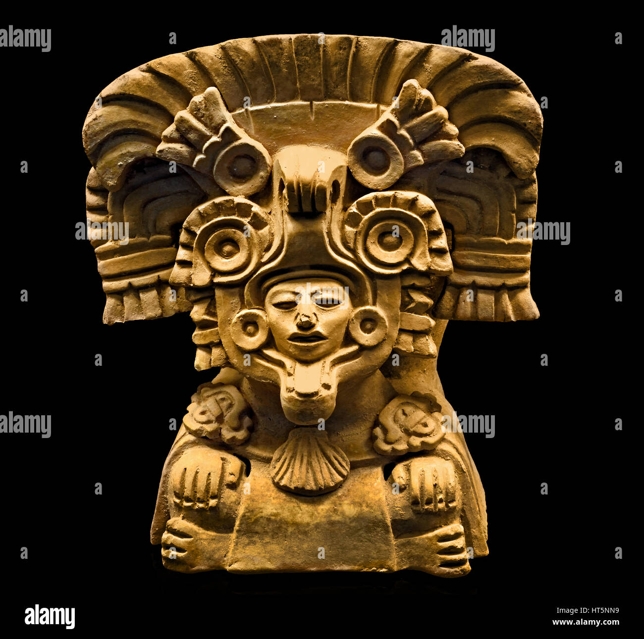 Pot en argile 277-614 Figurine Mexique Sierra Juarez Zapotèques (Culture) 26 x 23,4 x 22,4 cm zapotèques civilisation zapotèque méso-Américain Précolombien Amérique Centrale 500 BC - AD 900 . Banque D'Images